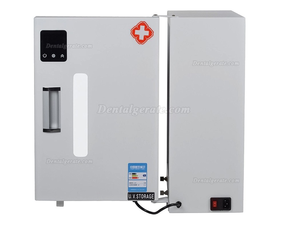 27-Liter-Dentaldesinfektionsschrank mit UV-Ozon-Sterilisator, Touchscreen und Timer